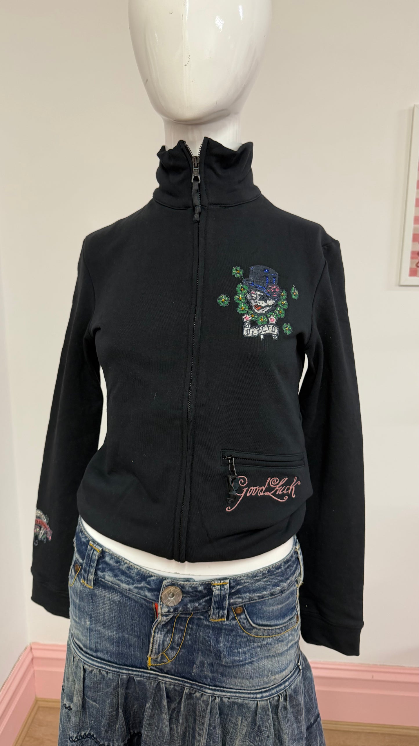 144 black hoodie