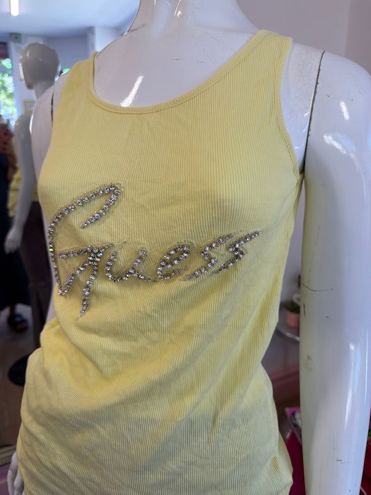 628 Guess diamanté top Size Small