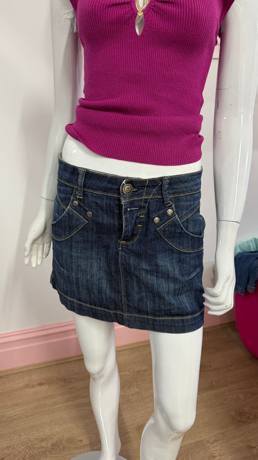 191 denim mini skirt