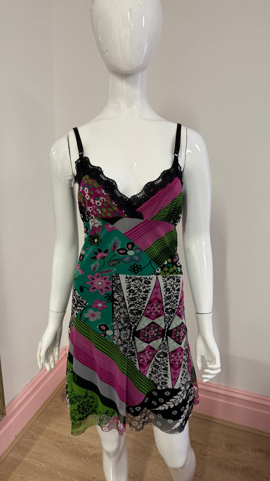215 multi sheer dress