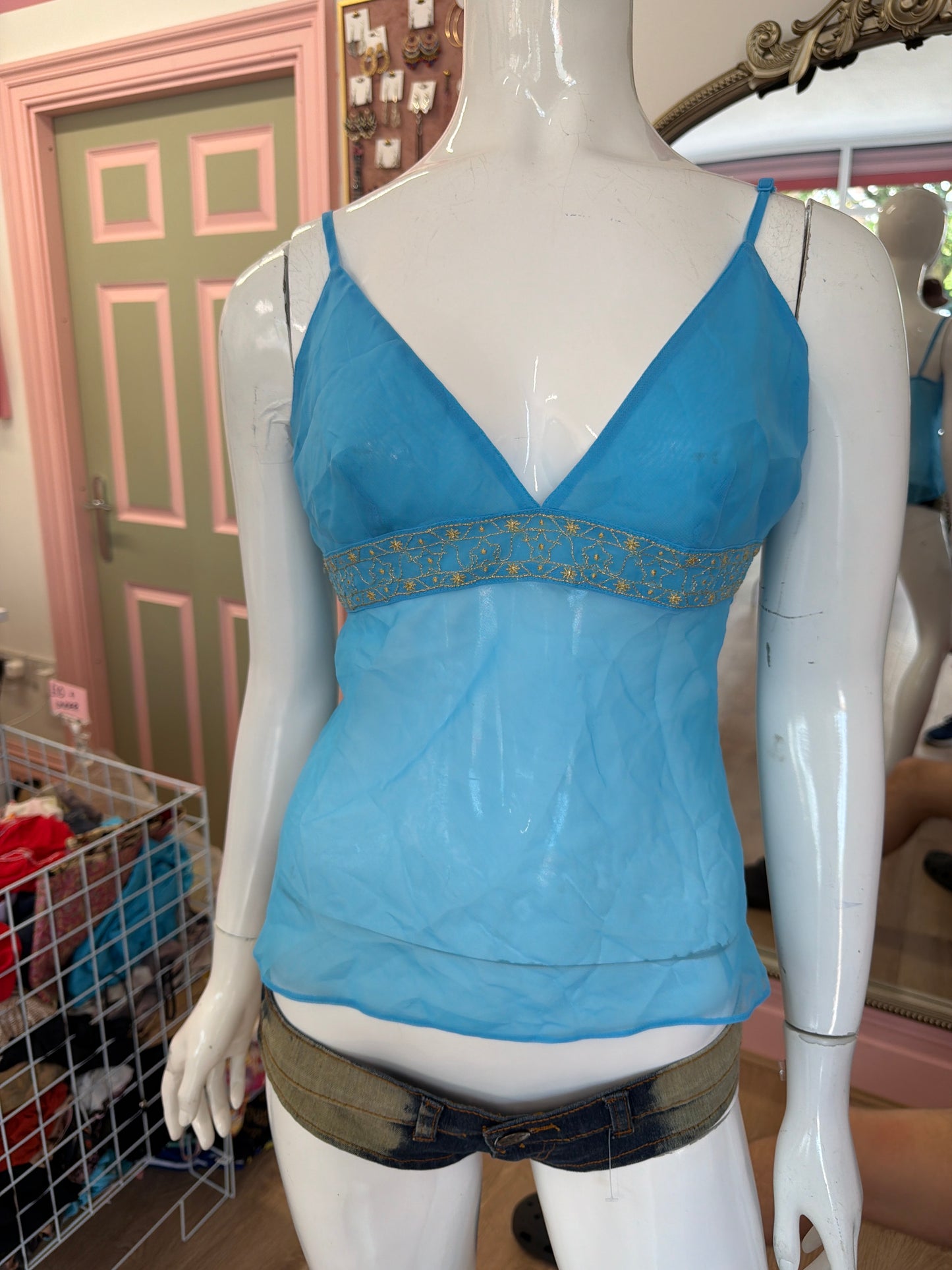 499 Blue cami top