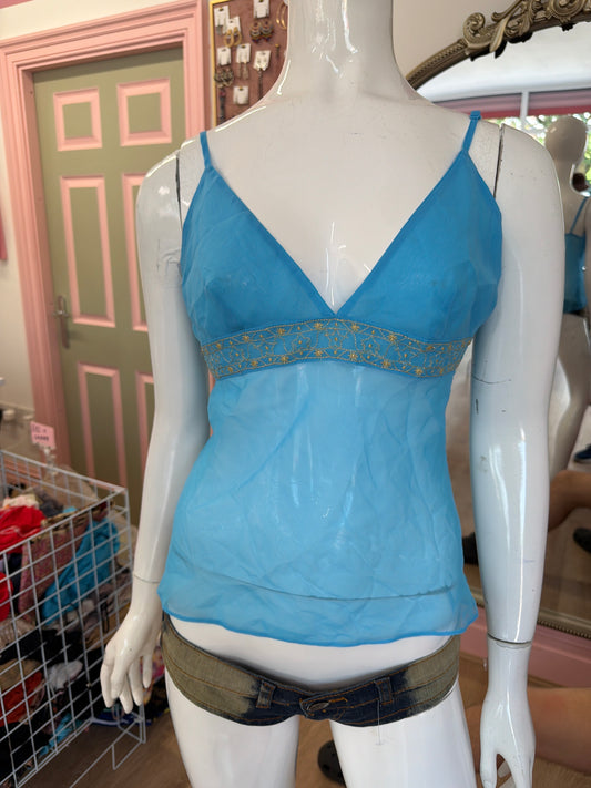 499 Blue cami top