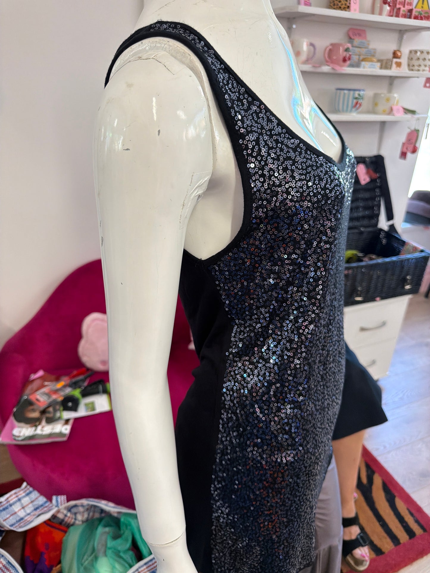626 Sequin tank top Size Large