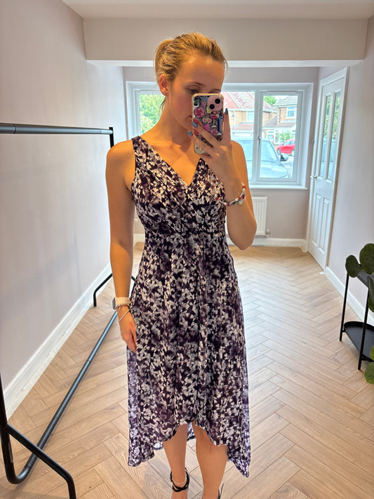 Vera wang purple floral dress